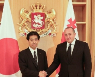 საქართველოს პრეზიდენტი იაპონიის პრემიერ-მინისტრის წარმომადგენელს შეხვდა